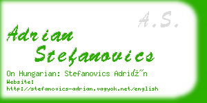 adrian stefanovics business card